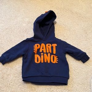 Hooded sweatshirt with Dino spikes, 6 months